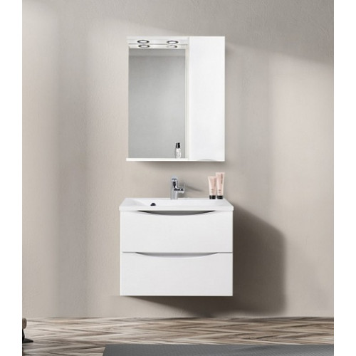 BelBagno Зеркало-шкаф MARINO-SPC-700/750-1A-BL-P-R Bianco Lucido
