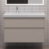 Aquanet Мебель для ванной Nova Lite 2.0 90 L подвесная бежевая матовая