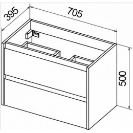 BelBagno Тумба с раковиной KRAFT 39 700 Pino Pasadena