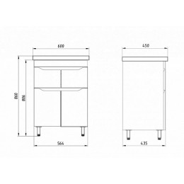 ASB-Mebel Мебель для ванной Бари 60