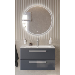 BelBagno Мебель для ванной Eco Cer-N 80 CZR-8073-80 grafito ручки серые