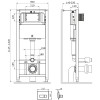 Инсталляция для подвесного унитаза Am.Pm Pro M I012704.8031 с клавишей смыва никель матовый
