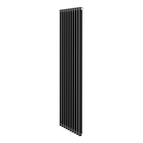 Трубчатый дизайн-радиатор Royal Thermo Insignia VC2180 10 секций, черный, нижнее подключение