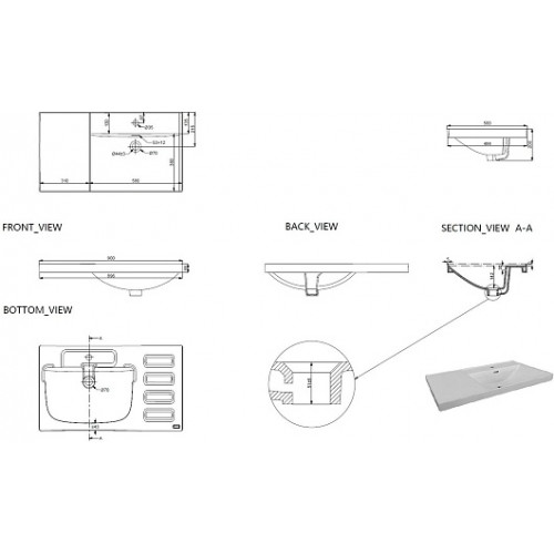 Aquanet Мебель для ванной Nova Lite 2.0 90 R белая