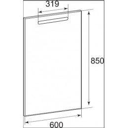 Зеркало Roca The Gap Original 60см, ZRU9302688, с подсветкой