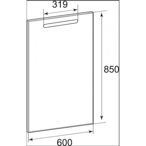 Зеркало Roca The Gap Original 60см, ZRU9302688, с подсветкой