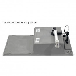 Кухонная мойка Blanco Axia III XL 6 S с доской из стекла, белый