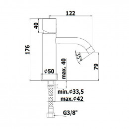 Смеситель для раковины Paffoni Light LIGX071HGSP 287627 золото матовое