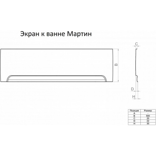 1ACReal Фронтальный экран Мартин