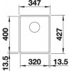 Кухонная мойка Blanco Subline 320-F, темная скала