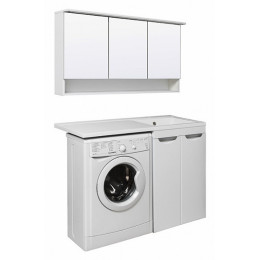 Runo Тумба с раковиной Лира 120 L белый