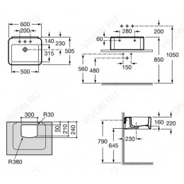 Roca Раковина "Element" 327570000