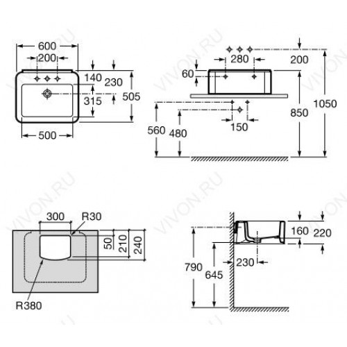 Roca Раковина "Element" 327570000