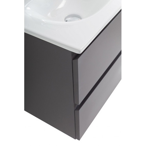 BelBagno Тумба с раковиной Kraft 39-50 подвесная Темно-Серый матовый с раковиной BB-8099-3-50