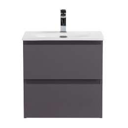 BelBagno Тумба с раковиной Kraft 39-50 подвесная Темно-Серый матовый с раковиной BB-8099-3-50