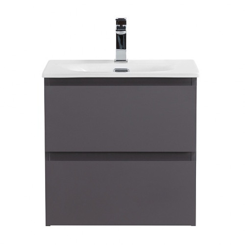 BelBagno Тумба с раковиной Kraft 39-50 подвесная Темно-Серый матовый с раковиной BB-8099-3-50