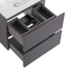 BelBagno Тумба с раковиной Kraft 39-50 подвесная Темно-Серый матовый с раковиной BB-8099-3-50