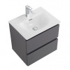 BelBagno Тумба с раковиной Kraft 39-50 подвесная Темно-Серый матовый с раковиной BB-8099-3-50