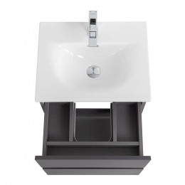 BelBagno Тумба с раковиной Kraft 39-50 подвесная Темно-Серый матовый с раковиной BB-8099-3-50