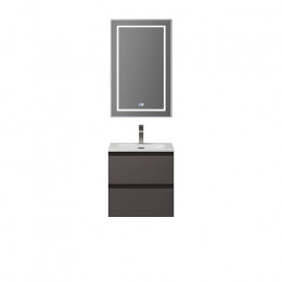 BelBagno Тумба с раковиной Kraft 39-50 подвесная Темно-Серый матовый с раковиной BB-8099-3-50