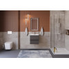 BelBagno Тумба с раковиной Kraft 39-50 подвесная Темно-Серый матовый с раковиной BB-8099-3-50
