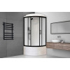 Royal Bath Душевая кабина ВК RB 90BK1-M-BL 90x90 стекло матовое профиль черный матовый
