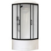 Royal Bath Душевая кабина ВК RB 90BK1-M-BL 90x90 стекло матовое профиль черный матовый