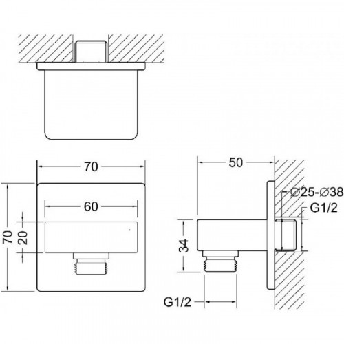Шланговое подключение Bravat P7429BW-1 285579 черный