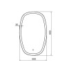 Зеркало Comforty Космея-50 00-00001263 светодиодная лента с сенсором