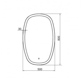 Зеркало Comforty Космея-50 00-00001263 светодиодная лента с сенсором
