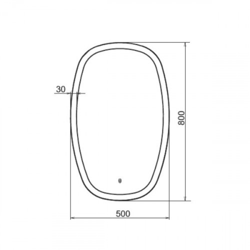 Зеркало Comforty Космея-50 00-00001263 светодиодная лента с сенсором