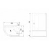 Royal Bath Душевой уголок RB 8120BK-T-CH R