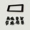 Душевой уголок RGW CL-54 В 32095488-14 80x80 см четверть круга стекло прозрачное черный