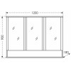СанТа Мебель для ванной Виктория 120 NEW подвесная