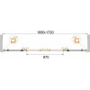 Cezares Душевая дверь в нишу ANIMA-W-BF-2-170-C-Cr