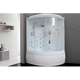 Royal Bath Душевая кабина ALP RB 150ALP-T-L 150x100 L с г/м стекло прозрачное профиль белый