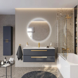 BelBagno Мебель для ванной Eco Cer-N 120 CZR-8095-120 grafito ручки сатиновое золото