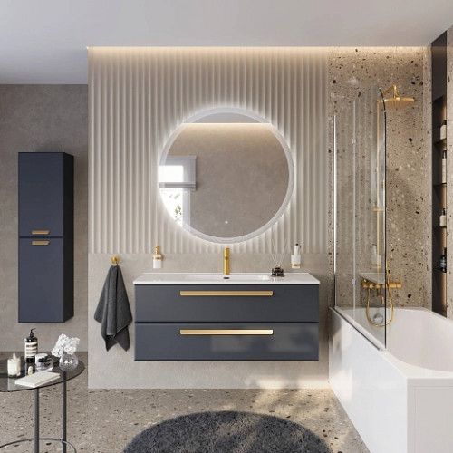 BelBagno Мебель для ванной Eco Cer-N 120 CZR-8095-120 grafito ручки сатиновое золото