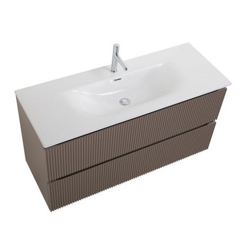BelBagno Тумба с раковиной Uno 120 подвесная Бежевый матовый с раковиной BB-8099-120