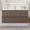 BelBagno Тумба с раковиной Uno 120 подвесная Бежевый матовый с раковиной BB-8099-120