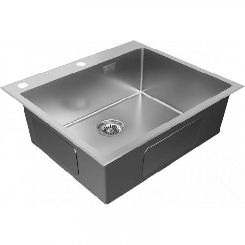Мойка для кухни Paulmark Brim-Edge PM775951-BS 59x51 брашированная сталь