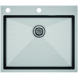 Мойка для кухни Paulmark Brim-Edge PM775951-BS 59x51 брашированная сталь