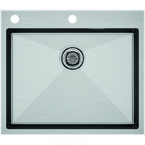 Мойка для кухни Paulmark Brim-Edge PM775951-BS 59x51 брашированная сталь