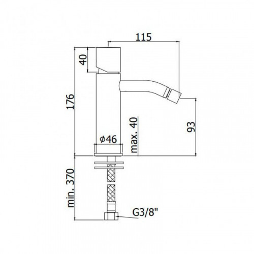 Смеситель для биде Paffoni Light LIGX131CR 227622 хром