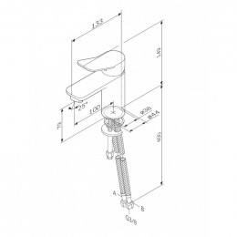 Смеситель для раковины Am.Pm X-Joy F85A02100 хром