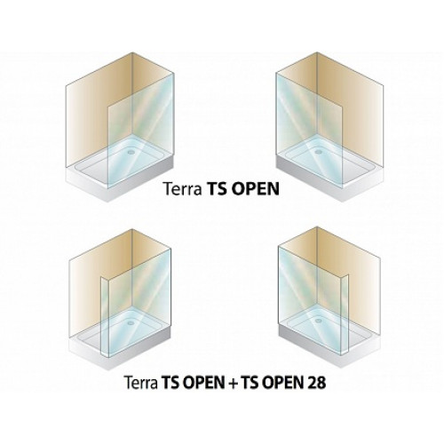 Kolpa San Душевая перегородка Terra TS Open 100