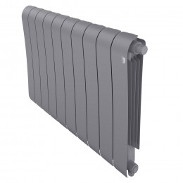 Радиатор биметаллический Royal Thermo Infinity 500 Silver Satin VR80 10 секций, нижнее подключение