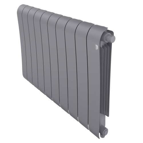 Радиатор биметаллический Royal Thermo Infinity 500 Silver Satin VR80 10 секций, нижнее подключение
