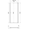 Triton Душевая дверь в нишу Уно 70x185