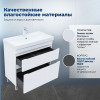 Aquanet Мебель для ванной Слим 80 белый сатин